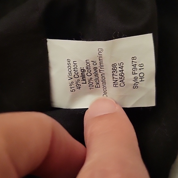 Madewell | Black Embroidered Signal Dress with Orange Stitching in size Small - Picture 10 of 11